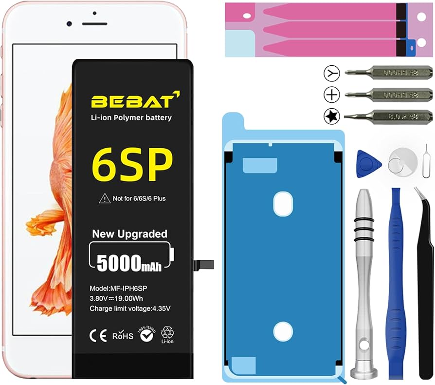 Amazon.com: BEBAT Replacement for iPhone 6s Plus Battery, 5000mAh